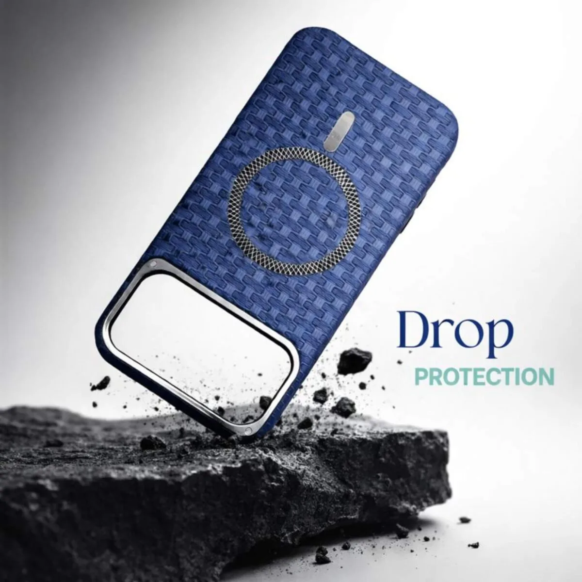woven textured iphone 17 pro max Drop Protection