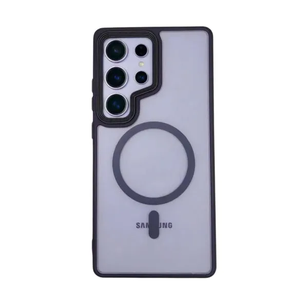 Matte translucent MagSafe case for Samsung S25 Ultra in purple Main