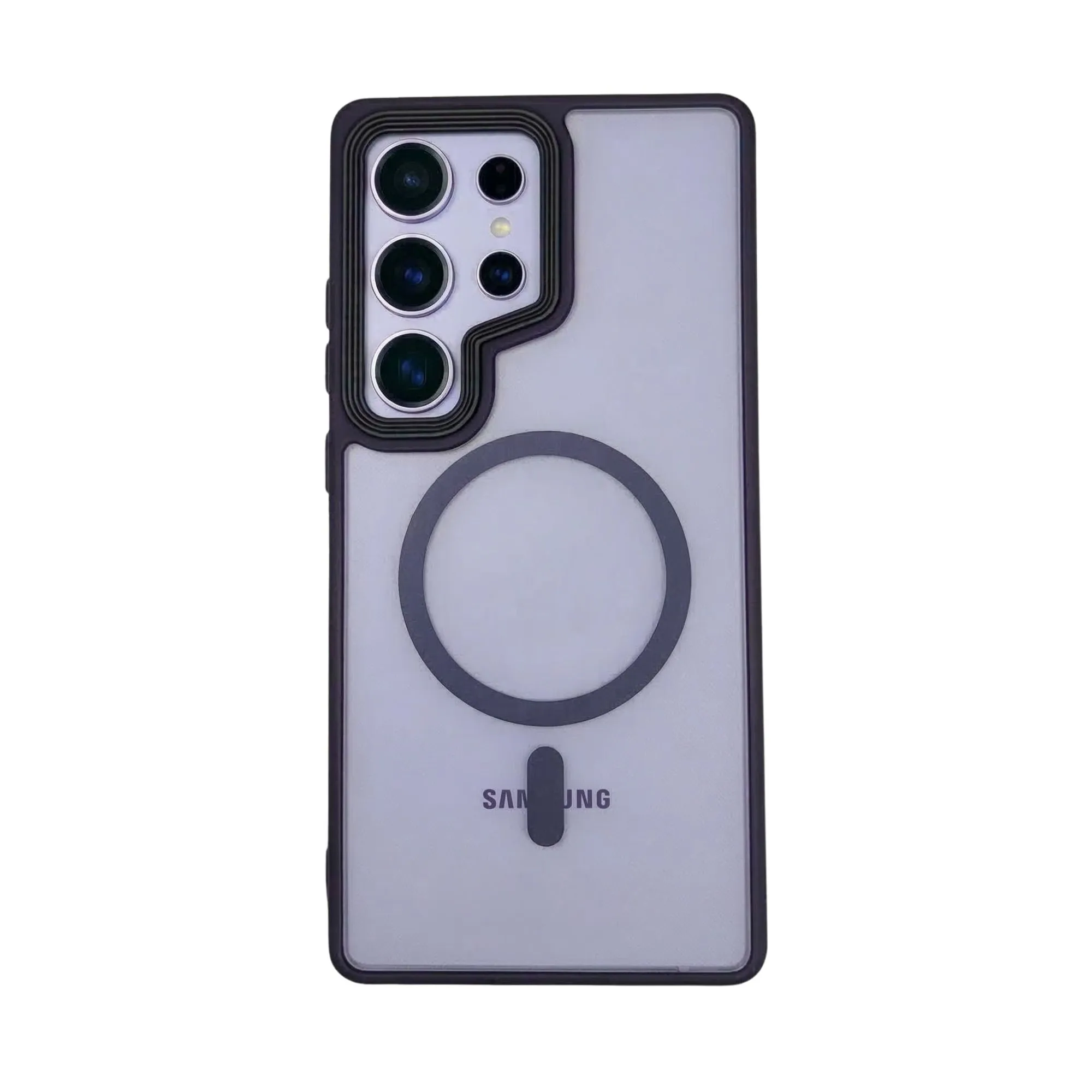 Matte translucent MagSafe case for Samsung S25 Ultra in purple Main
