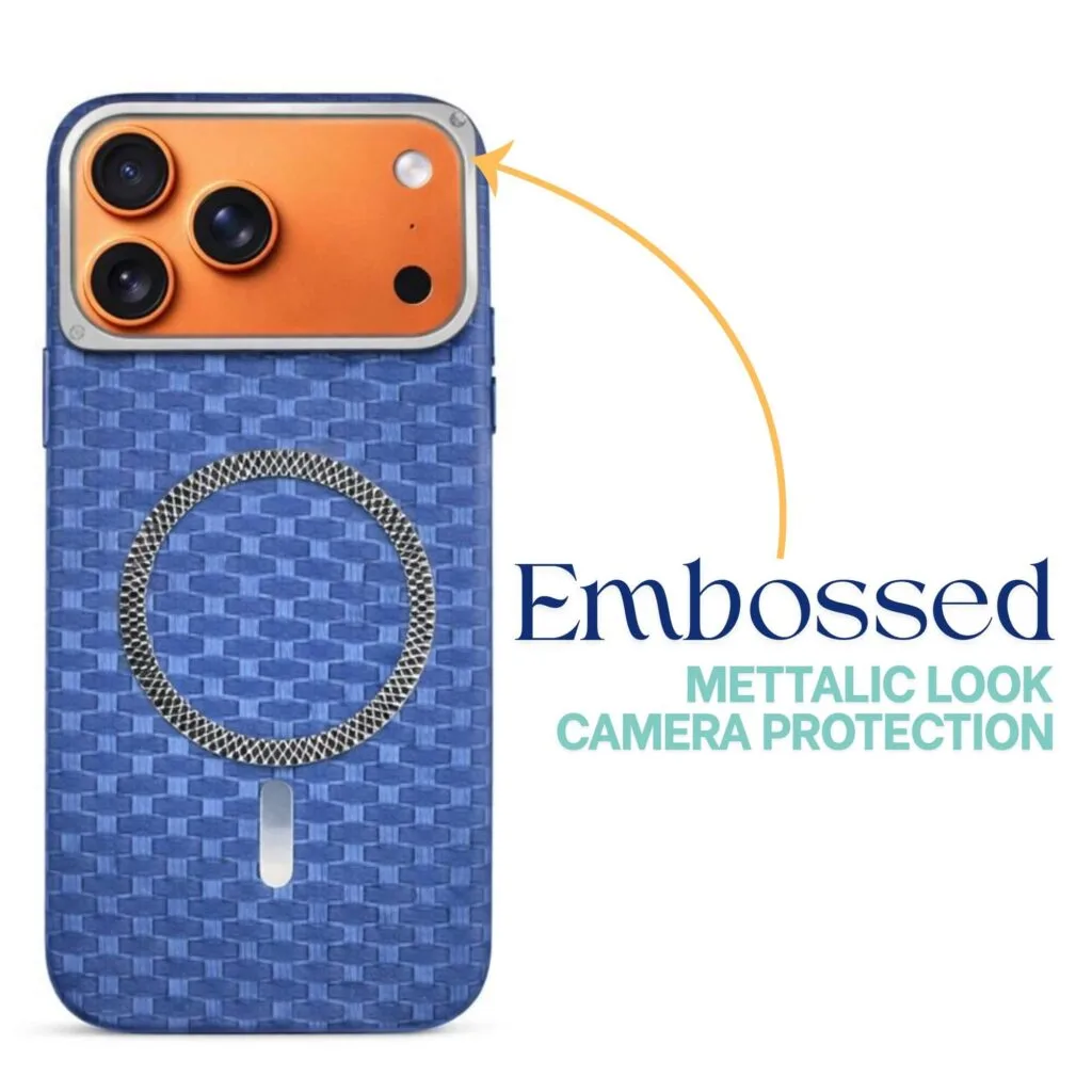 woven textured iphone 17 pro max camera protection