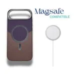 iPhone Air MagSafe compatible leather case with magnetic charging support