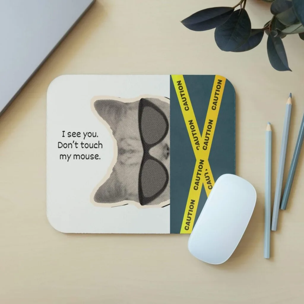 Mouse Pad table top view